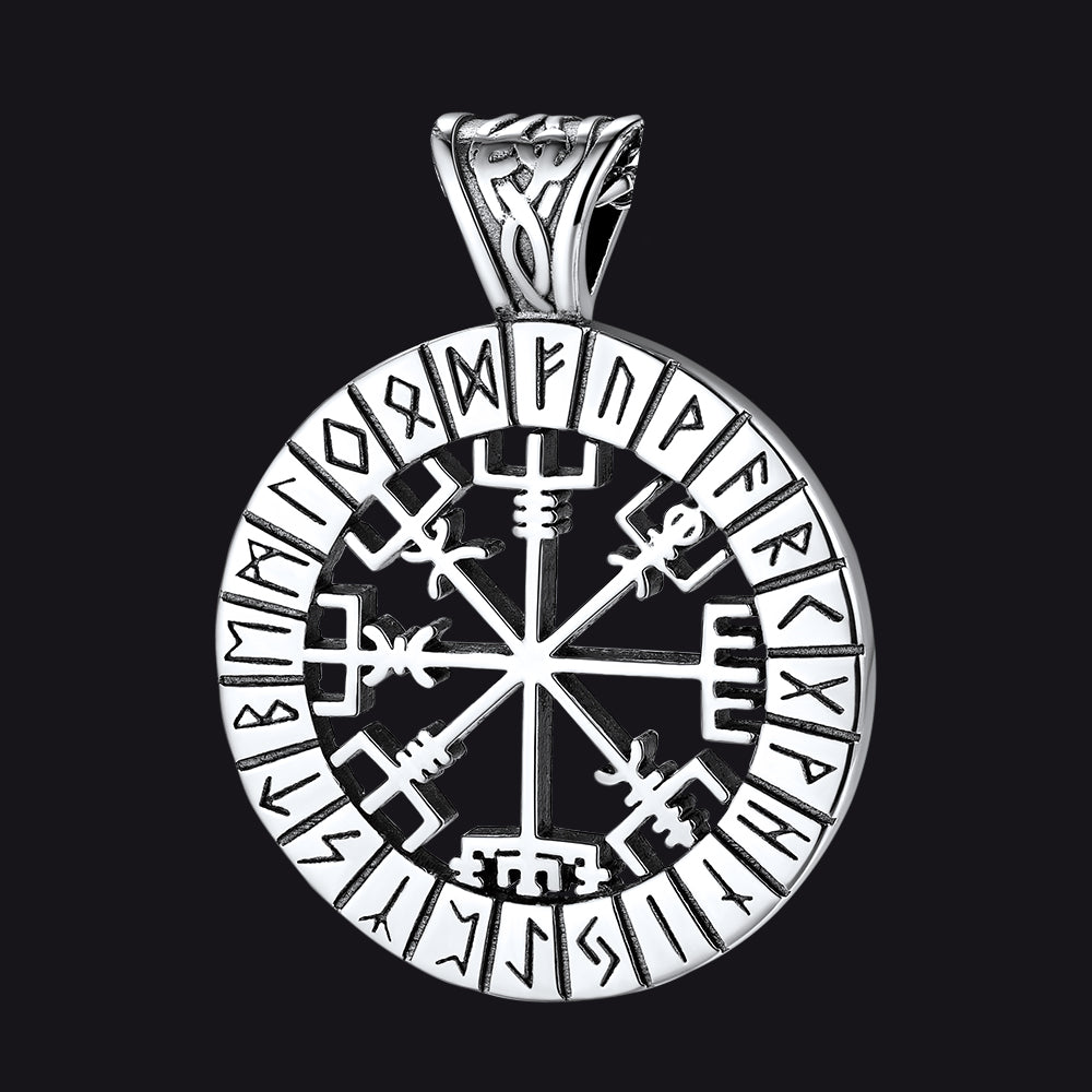 Vegvisir Necklace | Rune Pendant | Silver – FaithHeart Jewelry