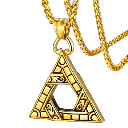 Flash Sale Gothic Triangle Necklace Pendant Necklace for Man