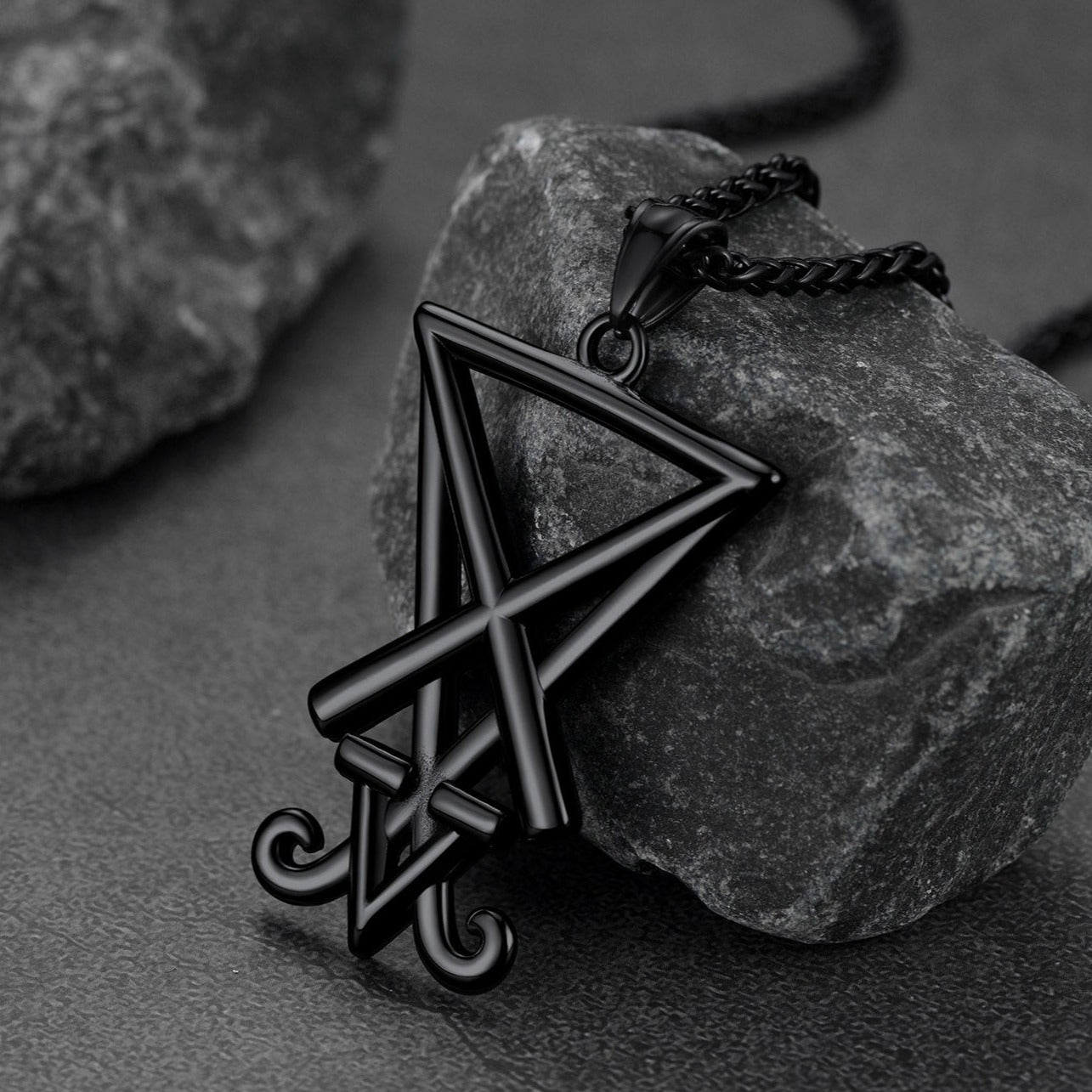 Satanic Sigil Lucifer Necklace Stainless Steel
