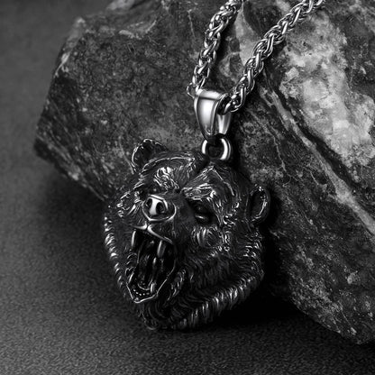 Bear Paw Pendant Necklace Nordic Scandinavian Necklace FaithHeart Jewelry