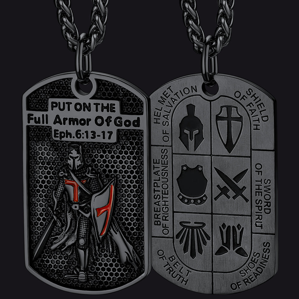 Knights Templar Dog Tag Necklace