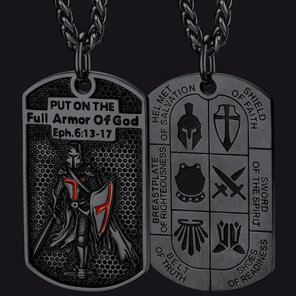 Knights Templar Dog Tag Necklace