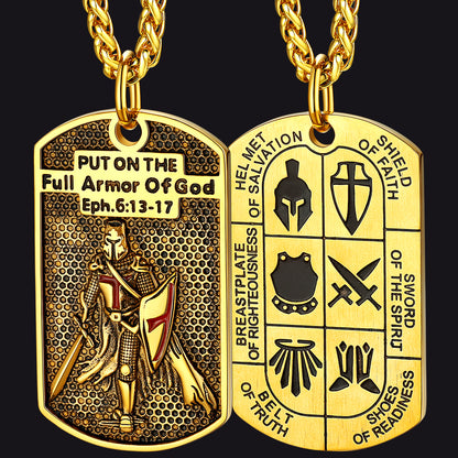 Knights Templar Dog Tag Necklace