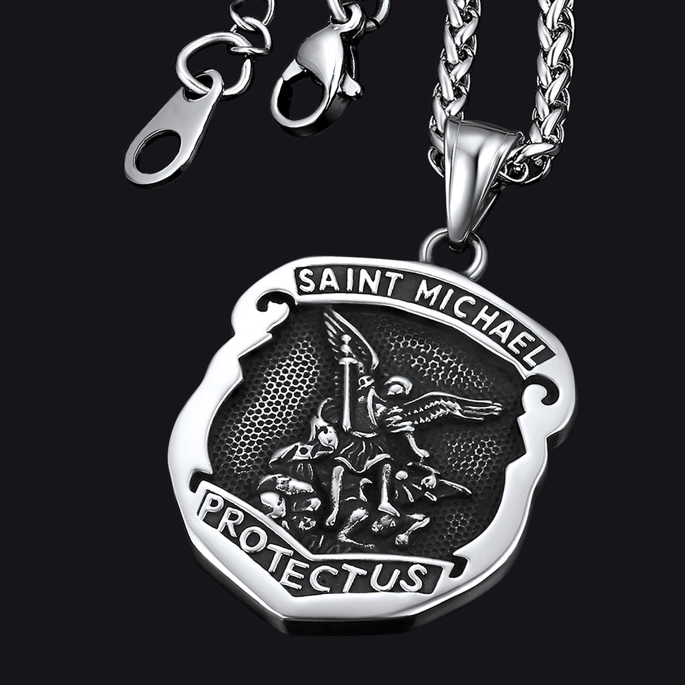 Catholic Saint Michael Pendant Necklace