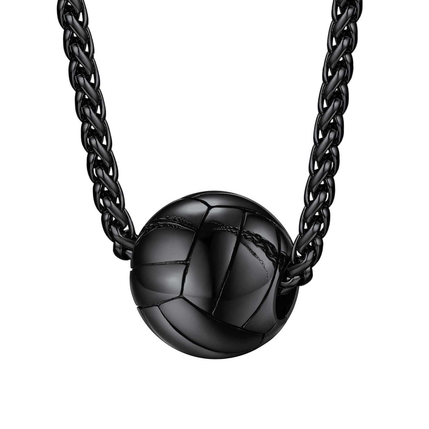FaithHeart Stainless Steel Volleyball Sport Necklace FaithHeart Jewelry