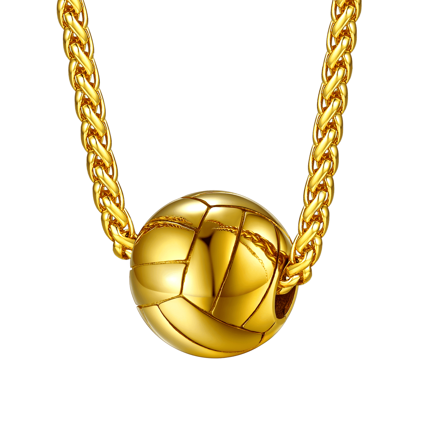 FaithHeart Stainless Steel Volleyball Sport Necklace FaithHeart Jewelry