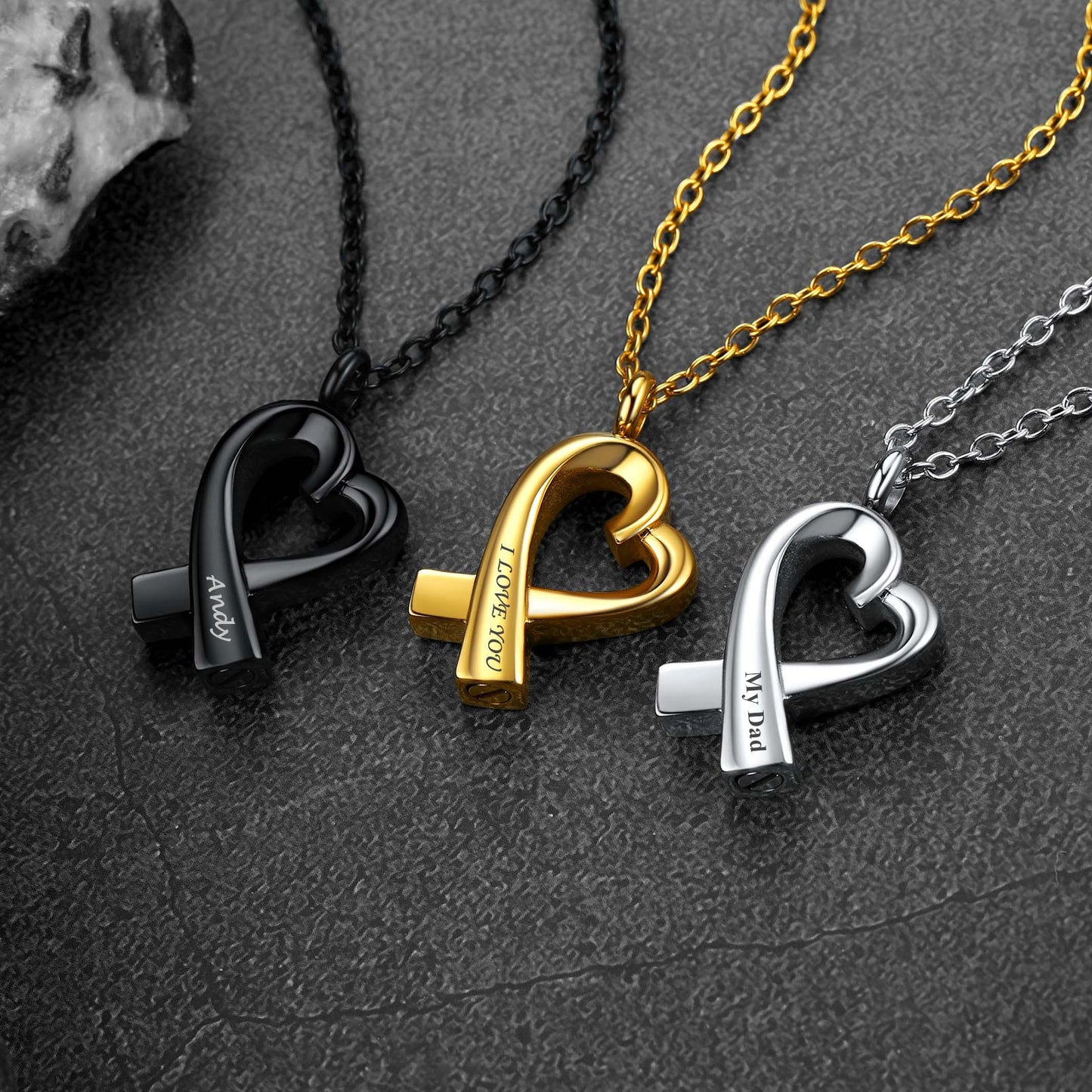 Custom Heart Urn Necklace Cremation Pendants for Ashes