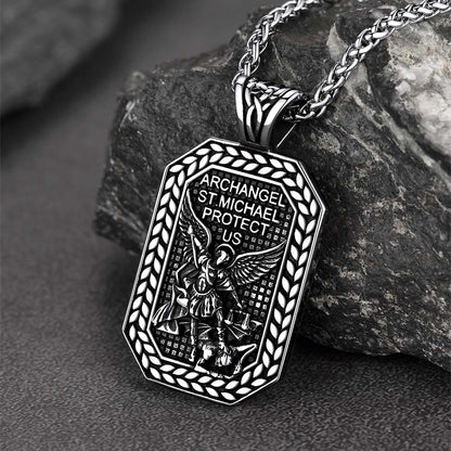 FaithHeart Saint Michael Pendant Necklace Amulet Jewelry FaithHeart