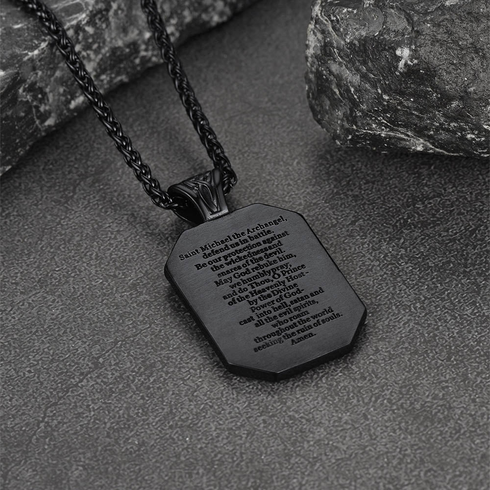 FaithHeart Saint Michael Pendant Necklace Amulet Jewelry FaithHeart