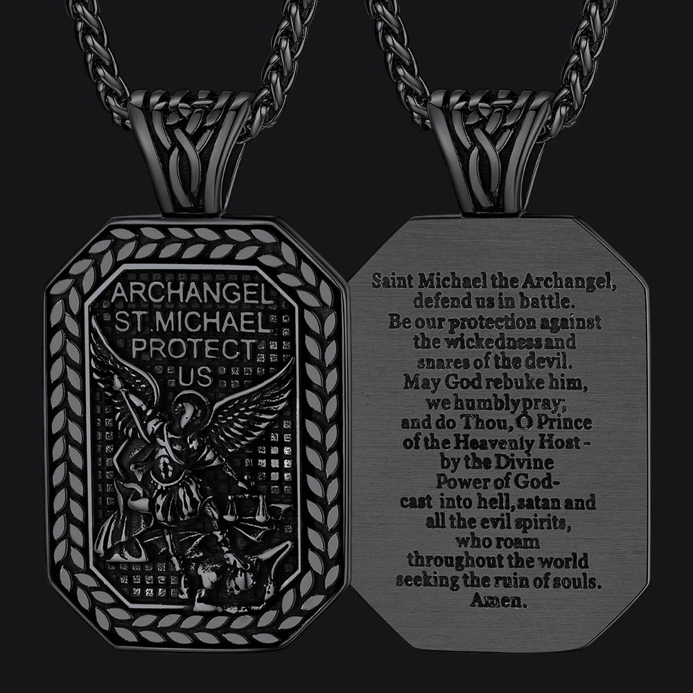 FaithHeart Saint Michael Pendant Necklace Amulet Jewelry FaithHeart