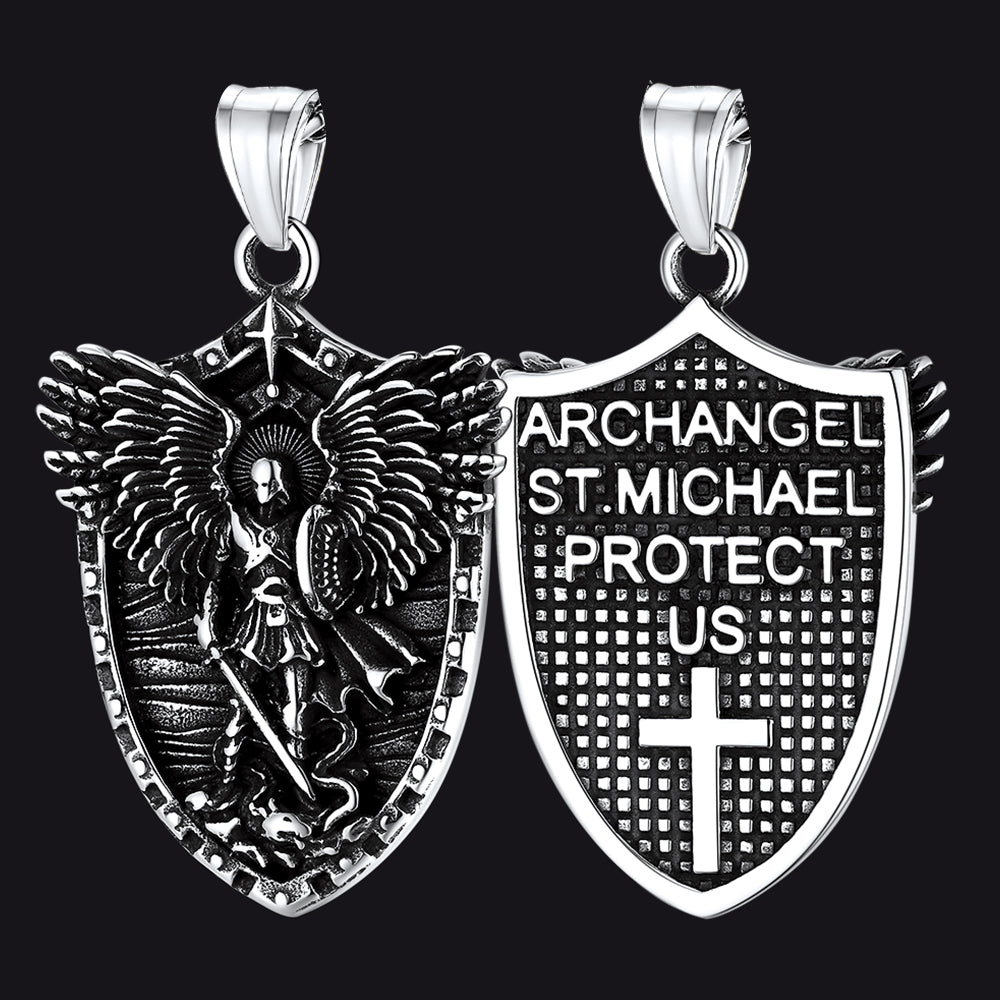 Shield of Archangel Pendant FaithHeart Jewelry