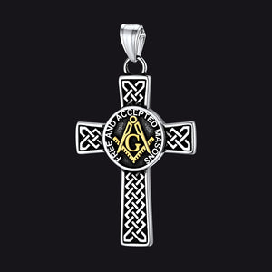 Masonic Celtic Cross Pendant FaithHeart Jewelry