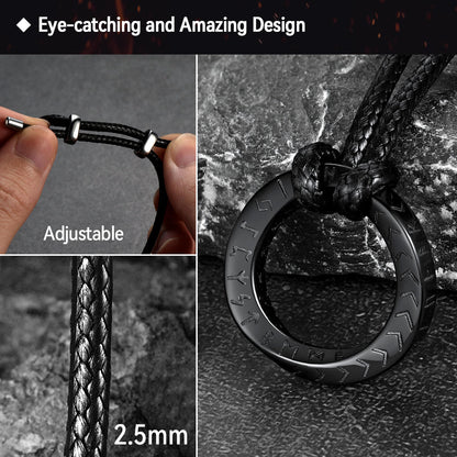 Advertisement for a Timeless Mobius Strip Necklace with product features and close-up images.