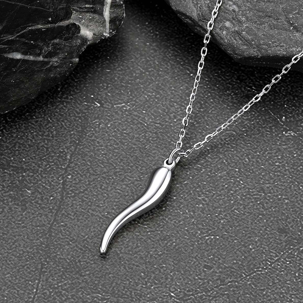 Miami Cuban Chain & Cornicello Italian Horn Pendant Set for Men