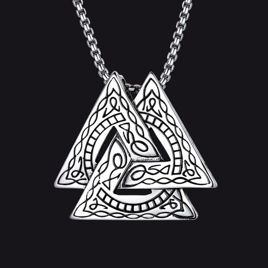 Viking Norse Valknut pendant necklace for menimg