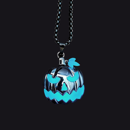 Glowing skull pumpkin pendant for Halloween accessory