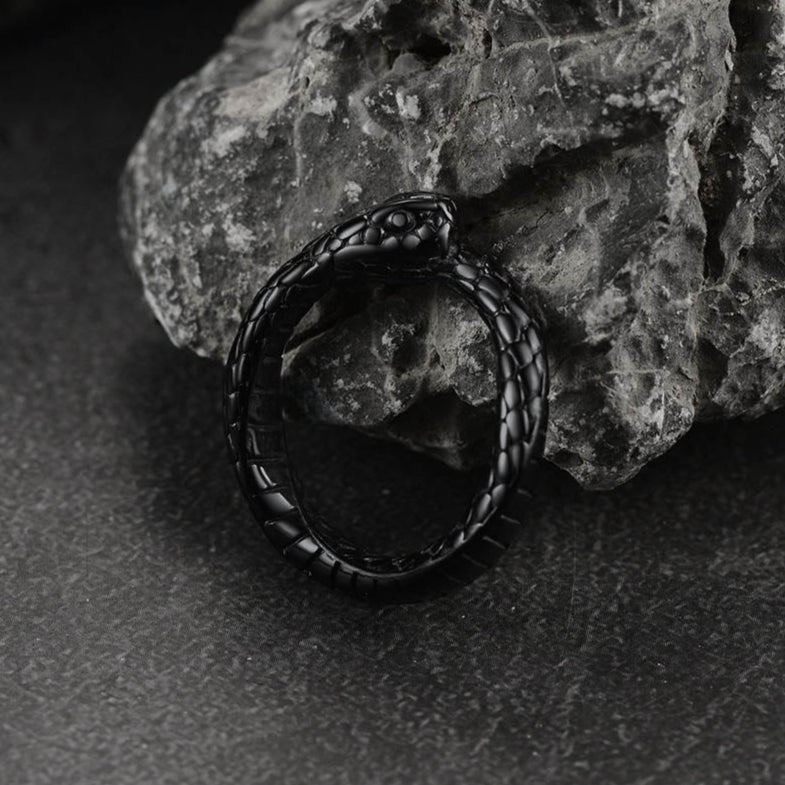 FaithHeart Snake Rings Stainless Steel Gothic Midi Ring FaithHeart