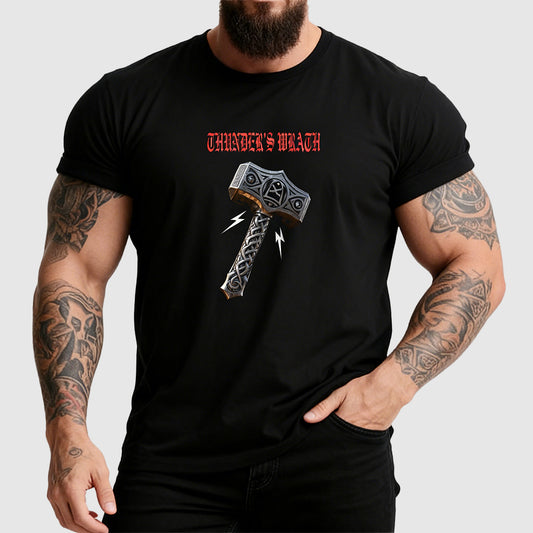 Viking Thor hammer Mjolnir t-shirt for men in black
img