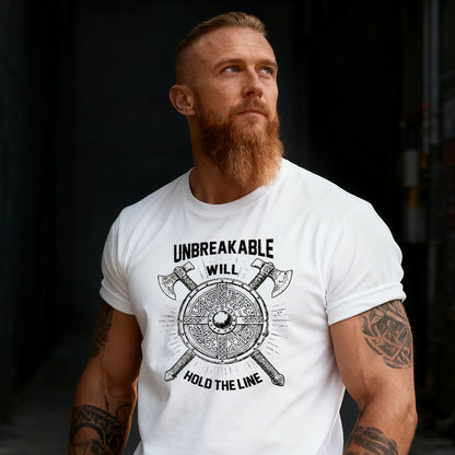 Rugged urban t-shirt with Norse warrior artwork
