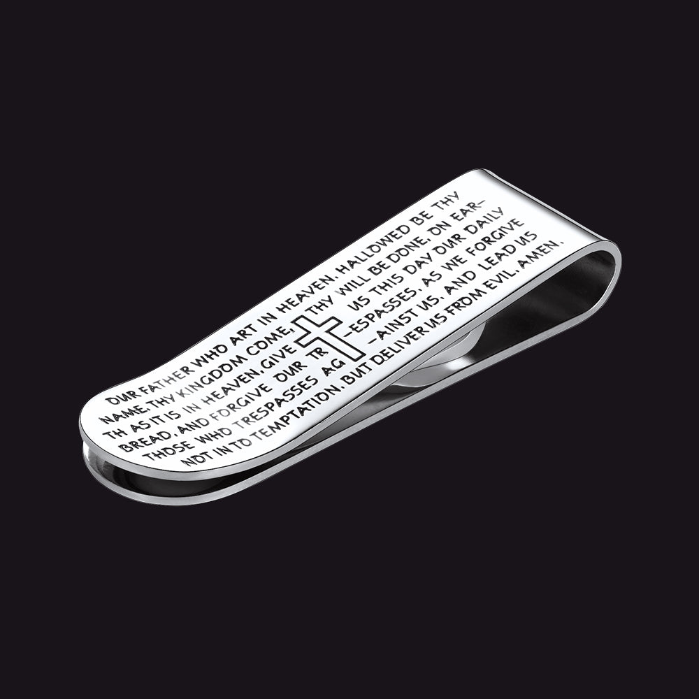 Cross Prayer Money Clip Money Card Holder