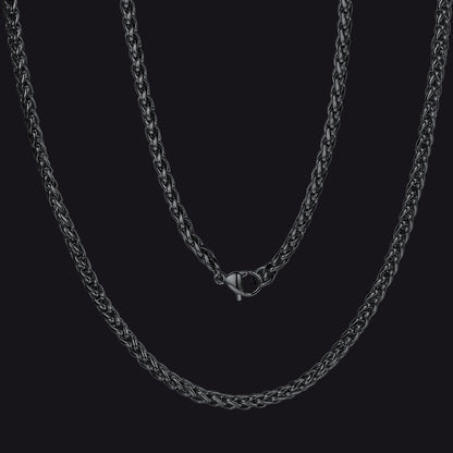 Thin Spiga Wheat Chain Necklace for Men Women, 18''-30''