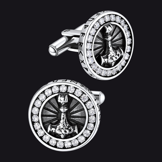 Viking Thor's Hammer Shirt Cuff Links Mens Cufflinksimg