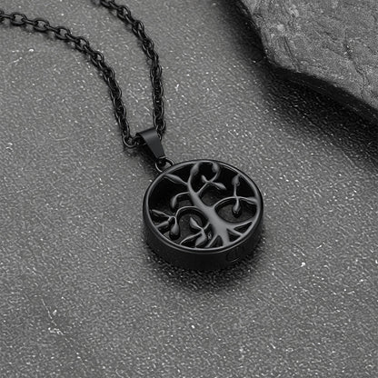 Tree of Life Urn Pendant Necklace for Ashes Memorial Gift