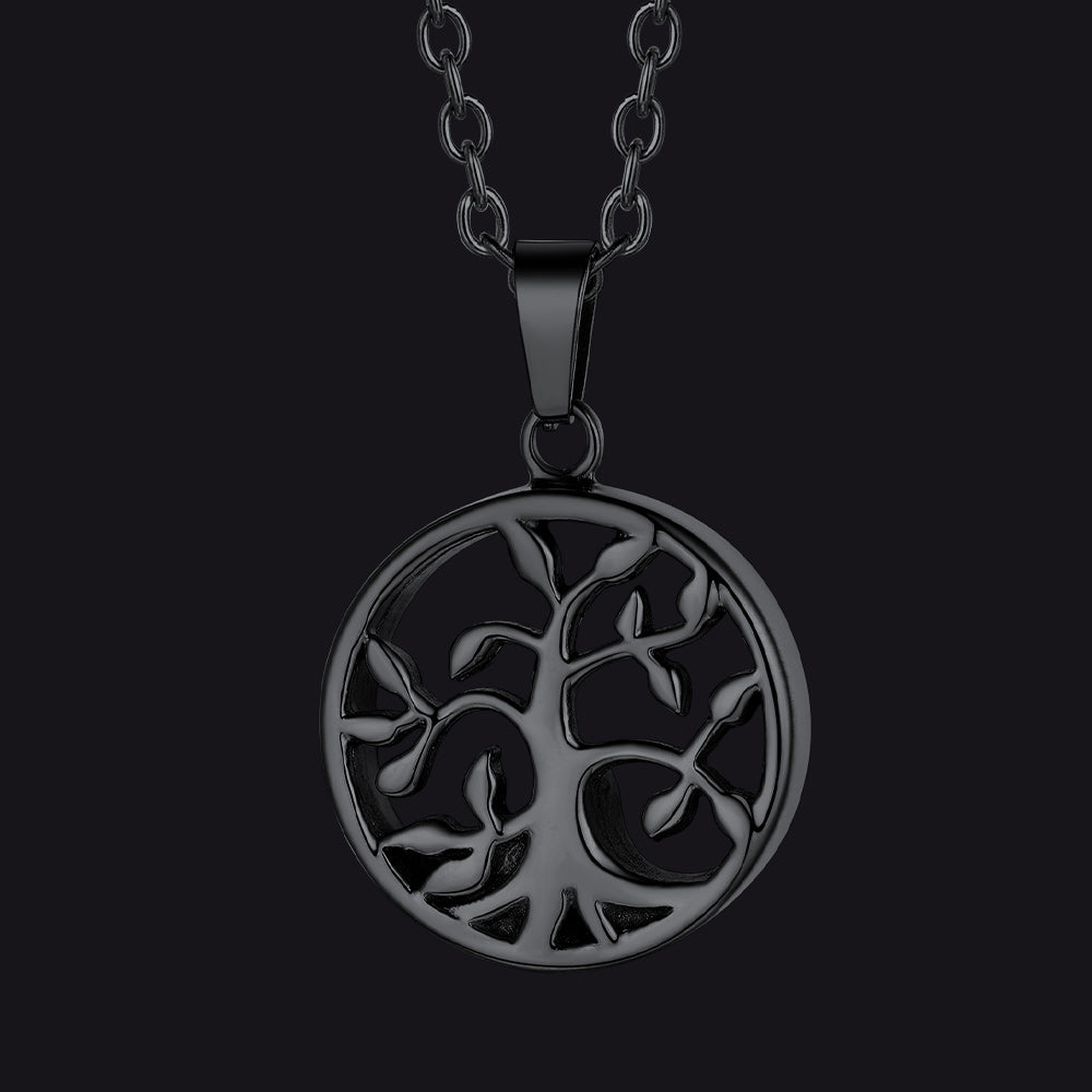 Tree of Life Urn Pendant Necklace for Ashes Memorial Gift