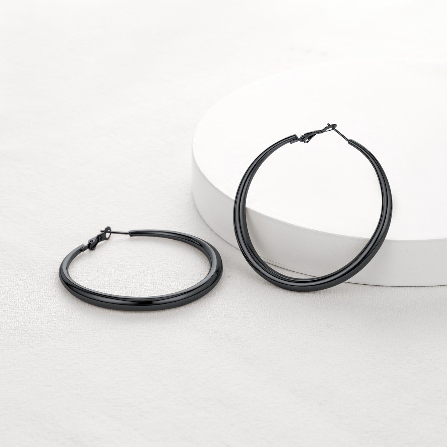 40/60/80mm Simple Thin Hoop Earrings for Women