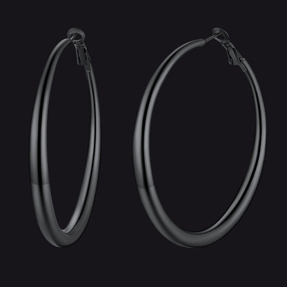 40/60/80mm Simple Thin Hoop Earrings for Women