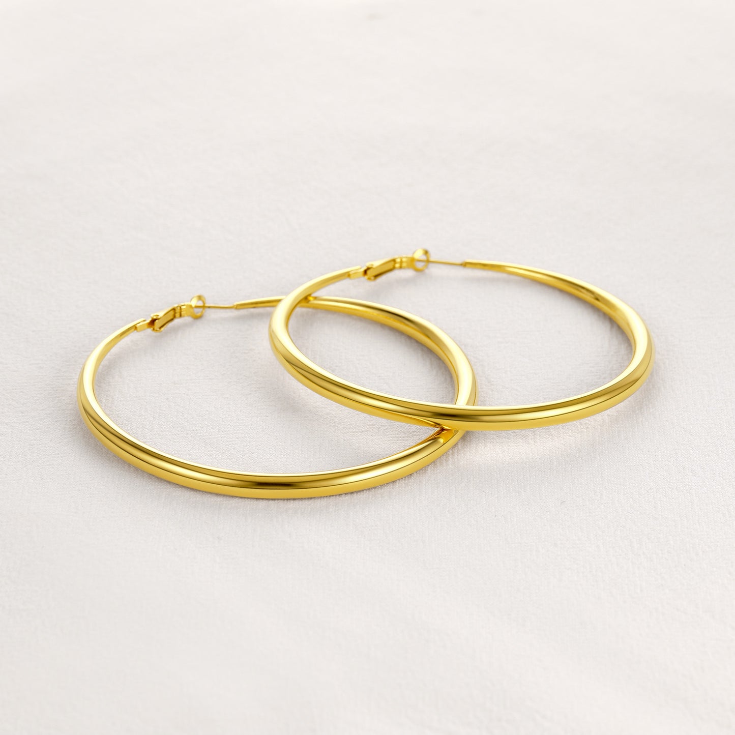 40/60/80mm Simple Thin Hoop Earrings for Women