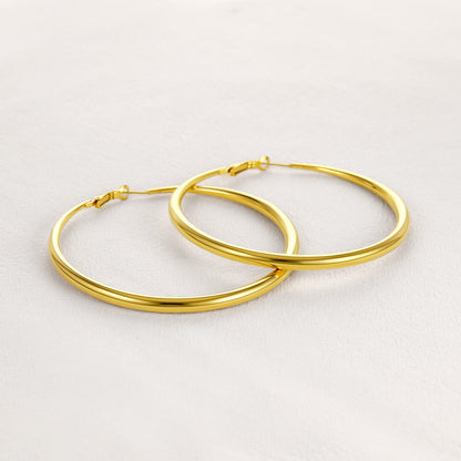 40/60/80mm Simple Thin Hoop Earrings for Women