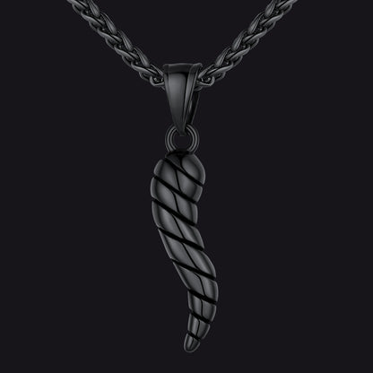 Italian Horn Necklace Cornicello Pendant for Men Women