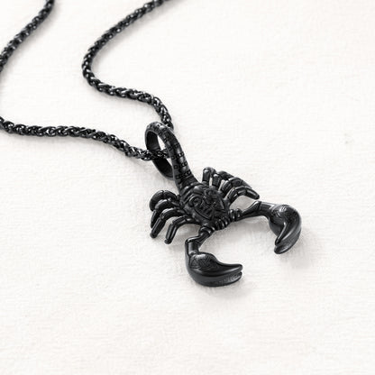 FaithHeart Celtic Knot Scorpion Pendant Necklace for Men FaithHeart