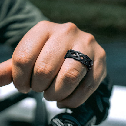 Viking Celtic Knot Band Ring Stainless Steel for Men