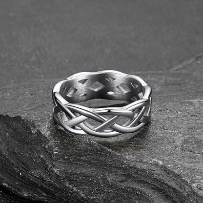 Viking Celtic Knot Band Ring Stainless Steel for Men