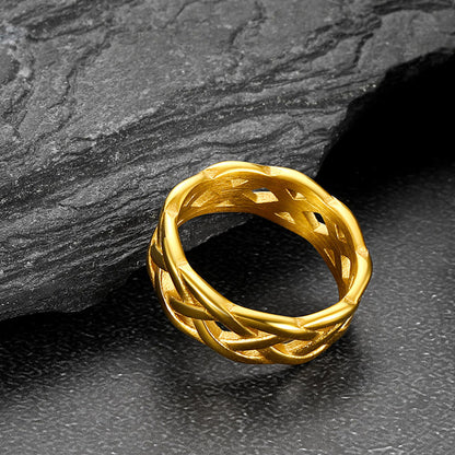 Viking Celtic Knot Band Ring Stainless Steel for Men
