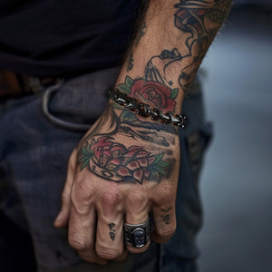 FaithHeart Men's Viking Dragon Bracelet Stainless Steel