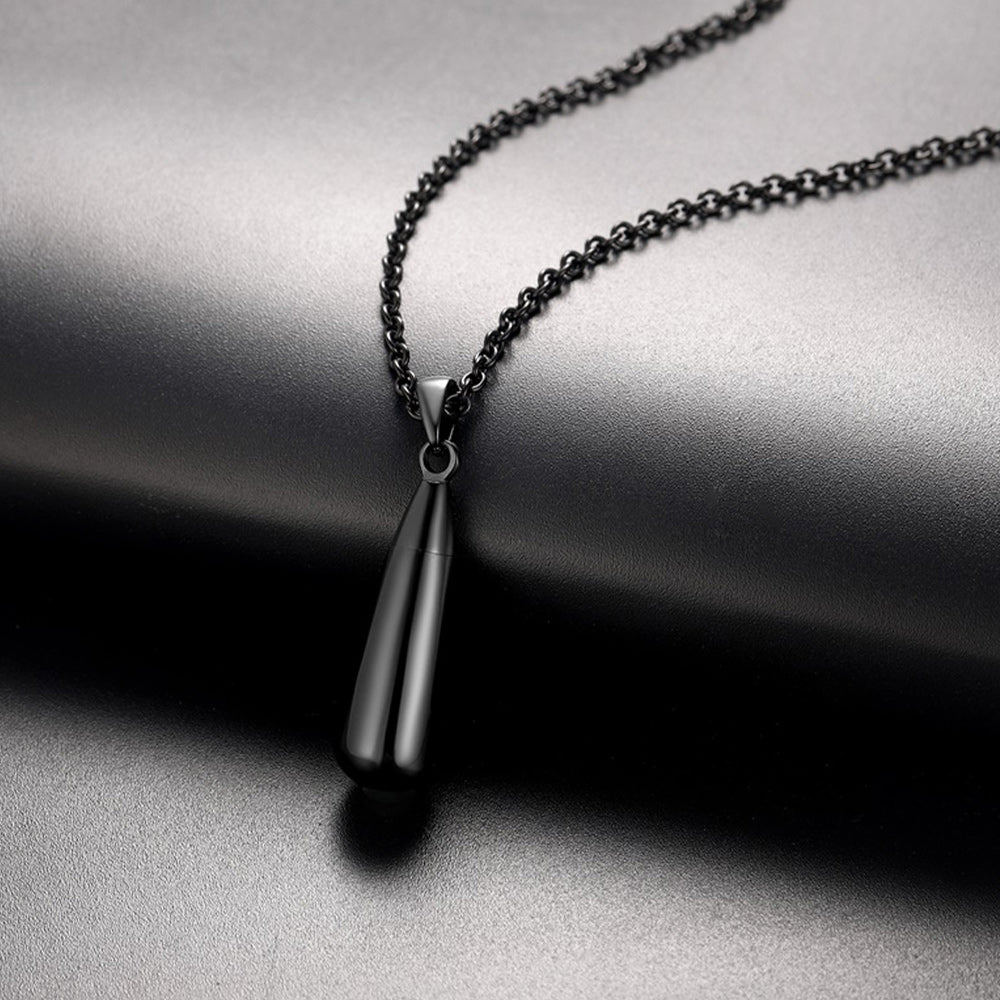 Personalized Water Drop Urn Necklace for Ashes for Men Women Cremation Jewelry