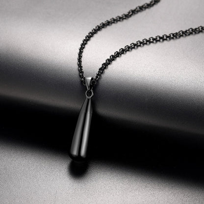 Personalized Water Drop Urn Necklace for Ashes for Men Women Cremation Jewelry