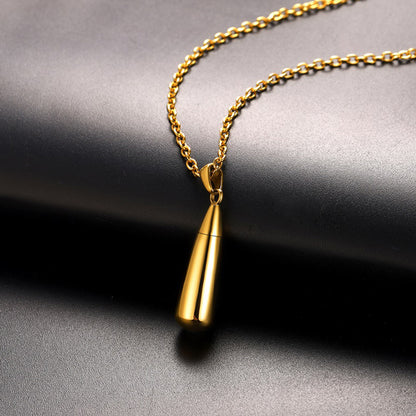 Personalized Water Drop Urn Necklace for Ashes for Men Women Cremation Jewelry