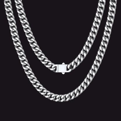 Miami Cuban Link Chain Necklaces 5/7/9/12 MM Chain for Men