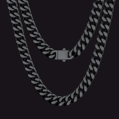 Miami Cuban Link Chain Necklaces 5/7/9/12 MM Chain for Men