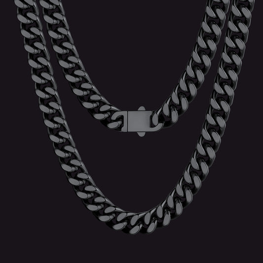 Miami Cuban Link Chain Necklaces 5/7/9/12 MM Chain for Men