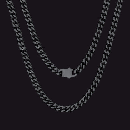 Miami Cuban Link Chain Necklaces 5/7/9/12 MM Chain for Men
