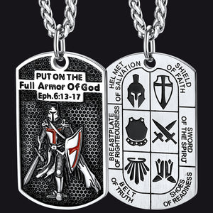 Knights Templar Dog Tag Necklace