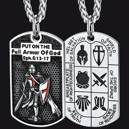Knights Templar Dog Tag Necklace