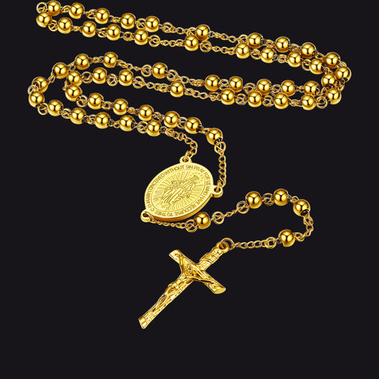 FaithHeart Virgin Mary Rosary Necklace for Women FaithHeartimg