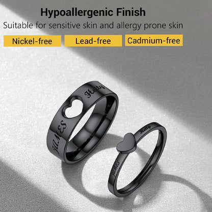 Personalised Matching Couple Rings for Men Women