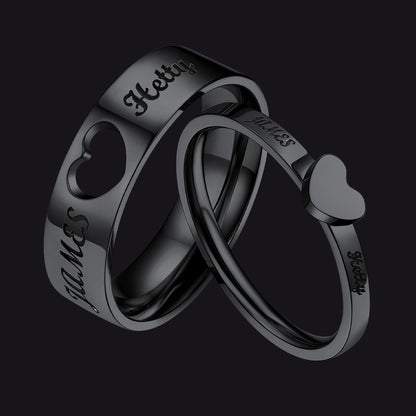 Personalised Matching Couple Rings for Men Women